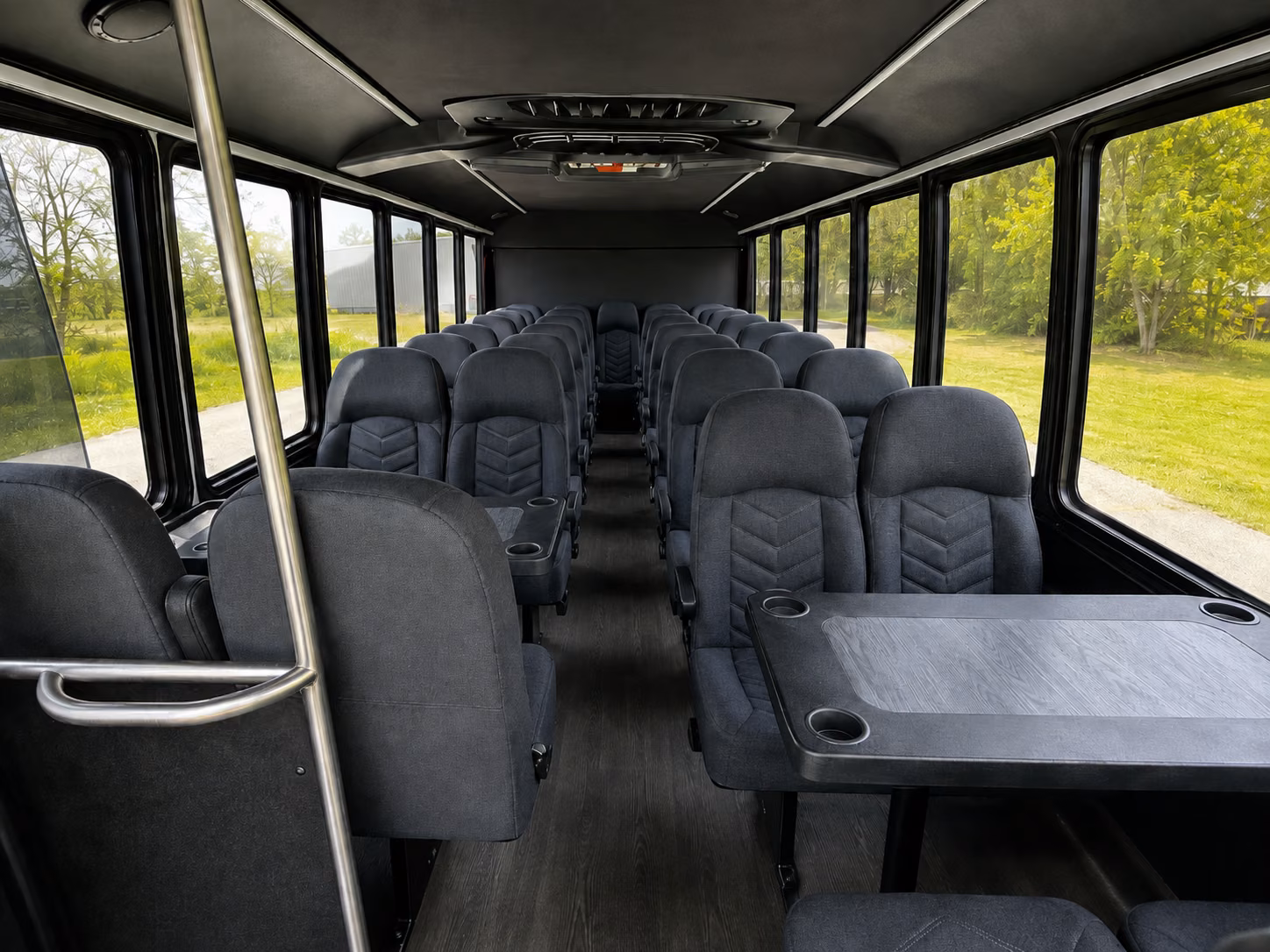 high point 20 passenger minibus inside