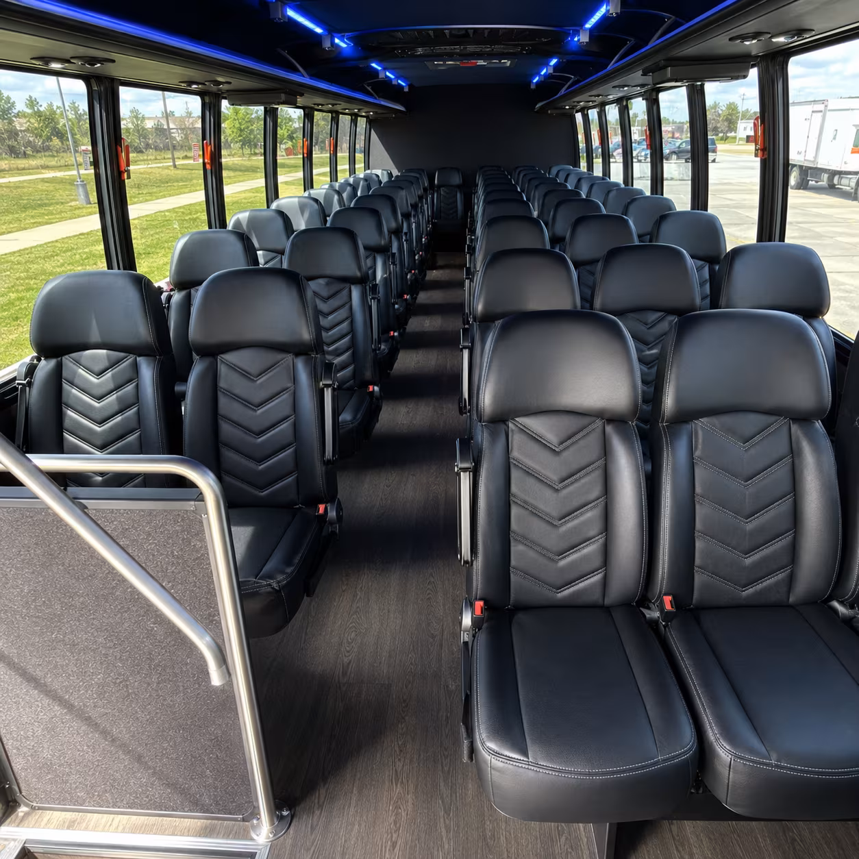 high point 30 passenger minibus inside