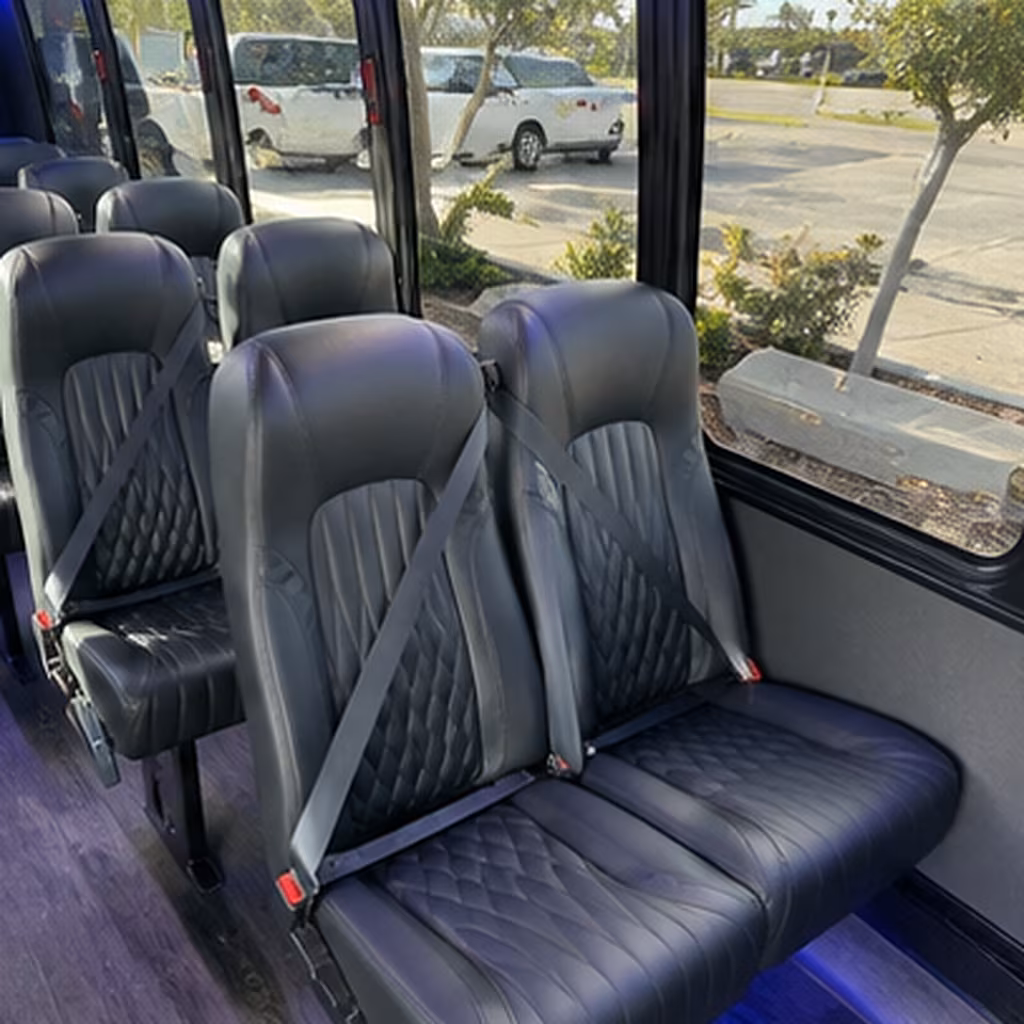 high point 30 passenger minibus interior