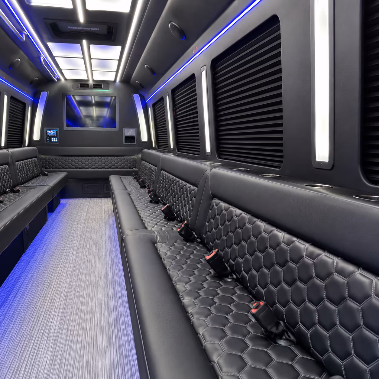 high point party bus rentals inside